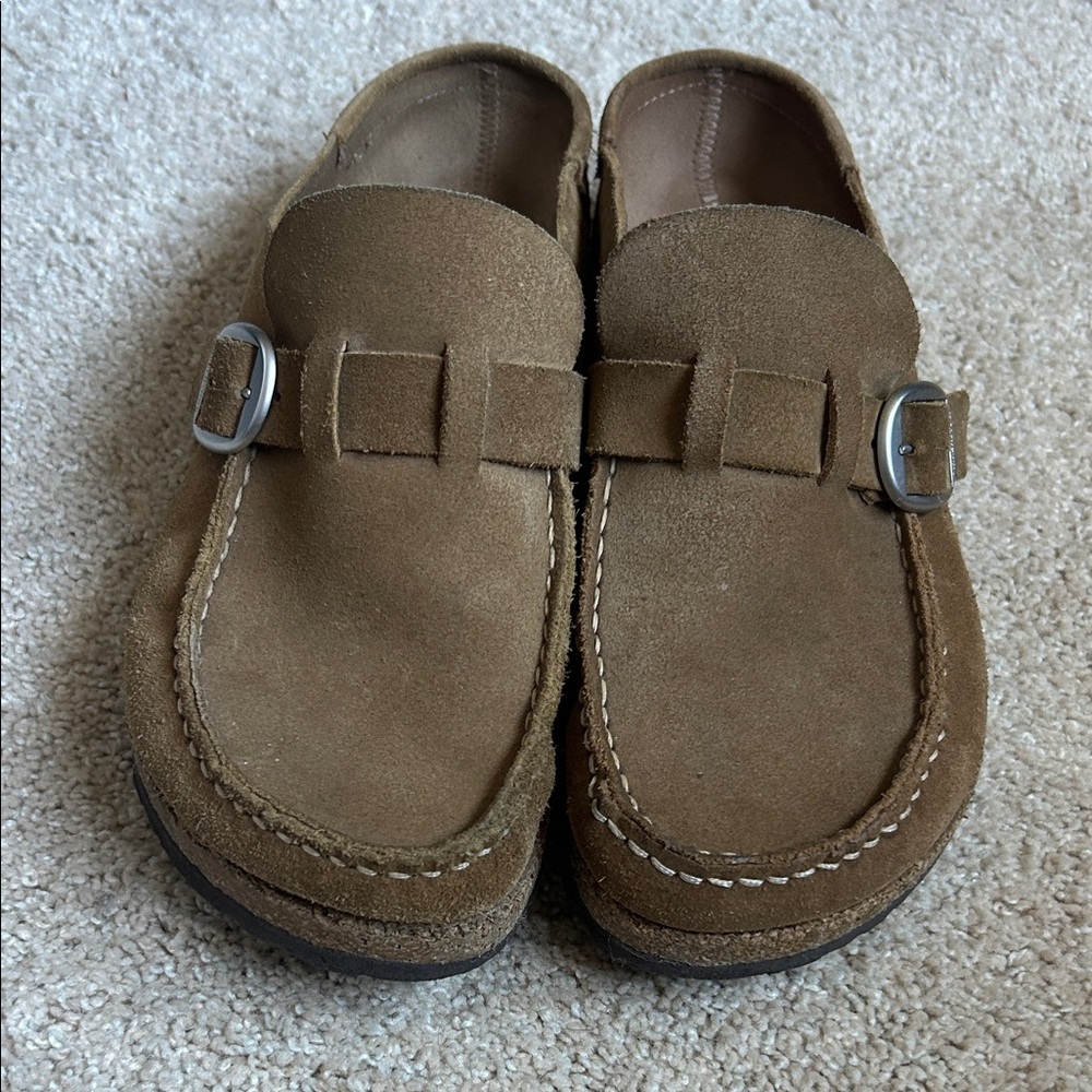 BIRKENSTOCK Buckley Tan Suede 40 Narrow